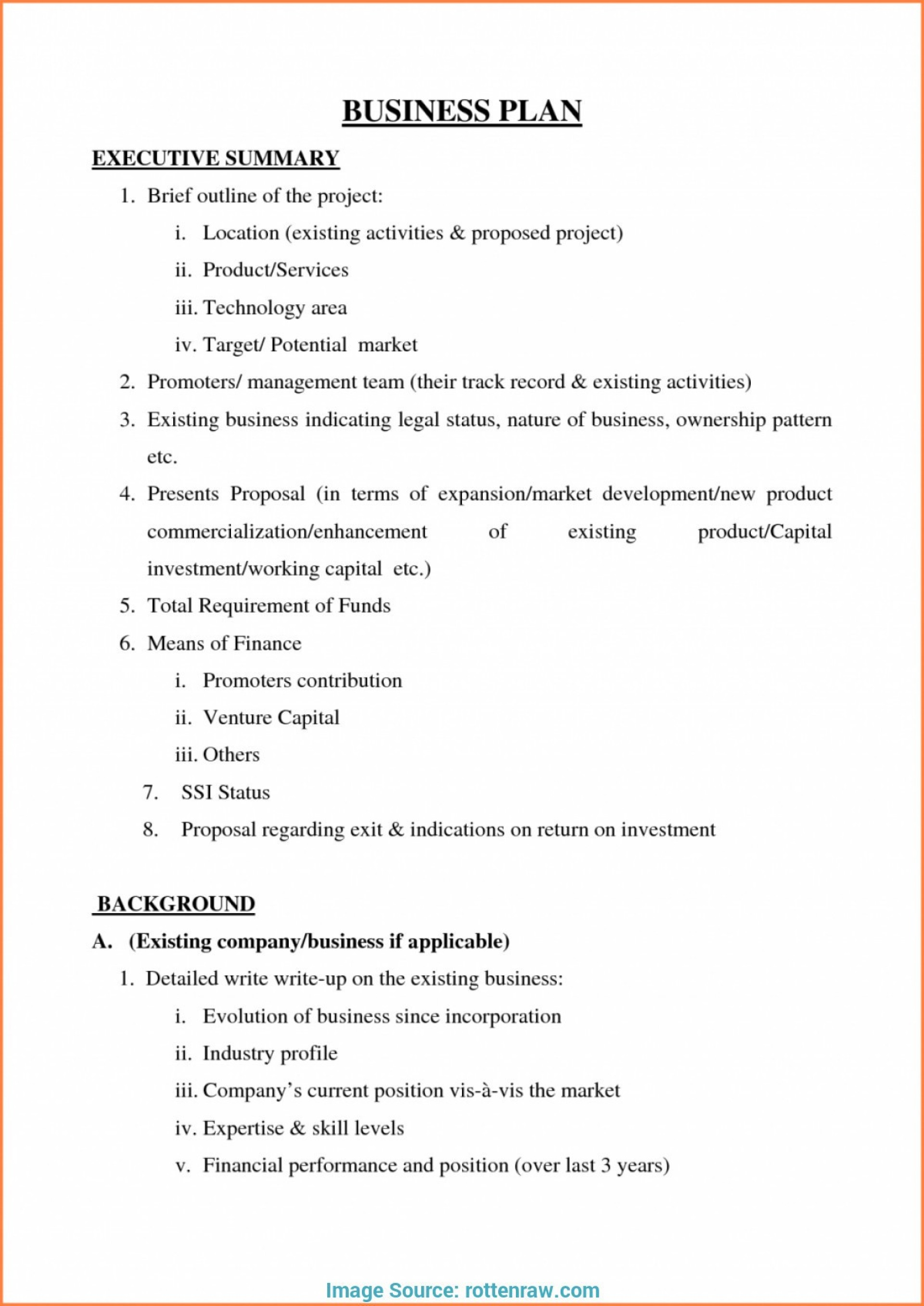 examples of business plan template