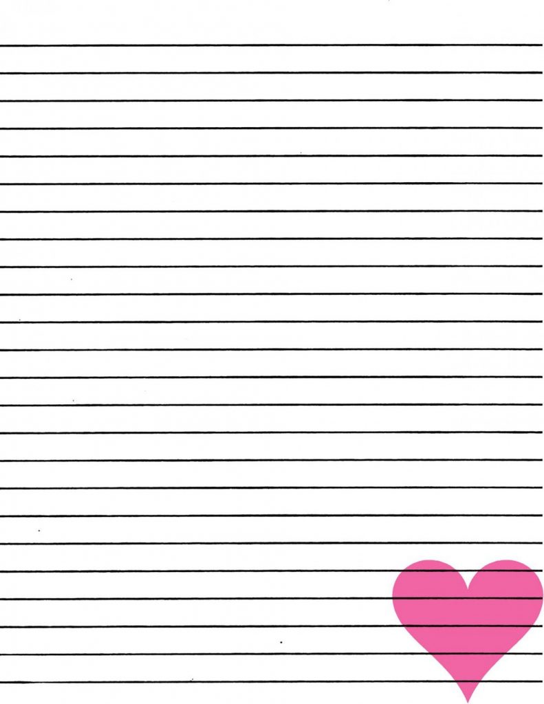 Lined Letter Writing Paper Printable Printable Templates