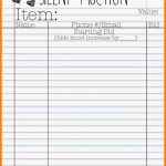 015 Silent Auction Forms Templates Sign Up Sheets Bid Sheet   Free Printable Silent Auction Bid Sheets