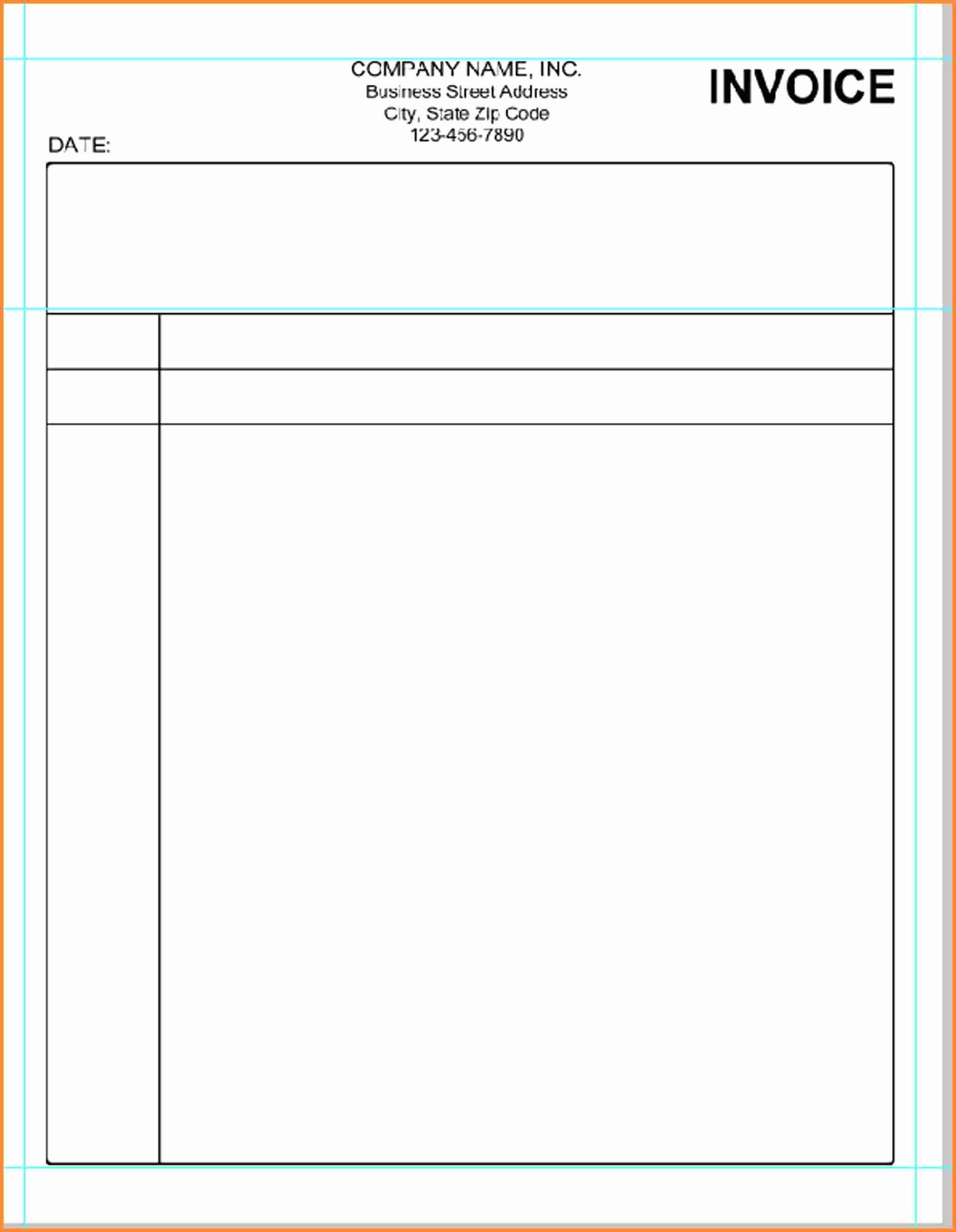 023 Free Printable Invoice Templates Blank Template Word Elegant - Free Printable Invoice Templates