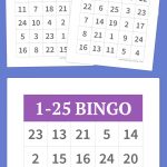 1 25 Bingo | Diy | Alphabet Bingo, Bingo Cards, Bingo   Free Printable Bingo Cards With Numbers