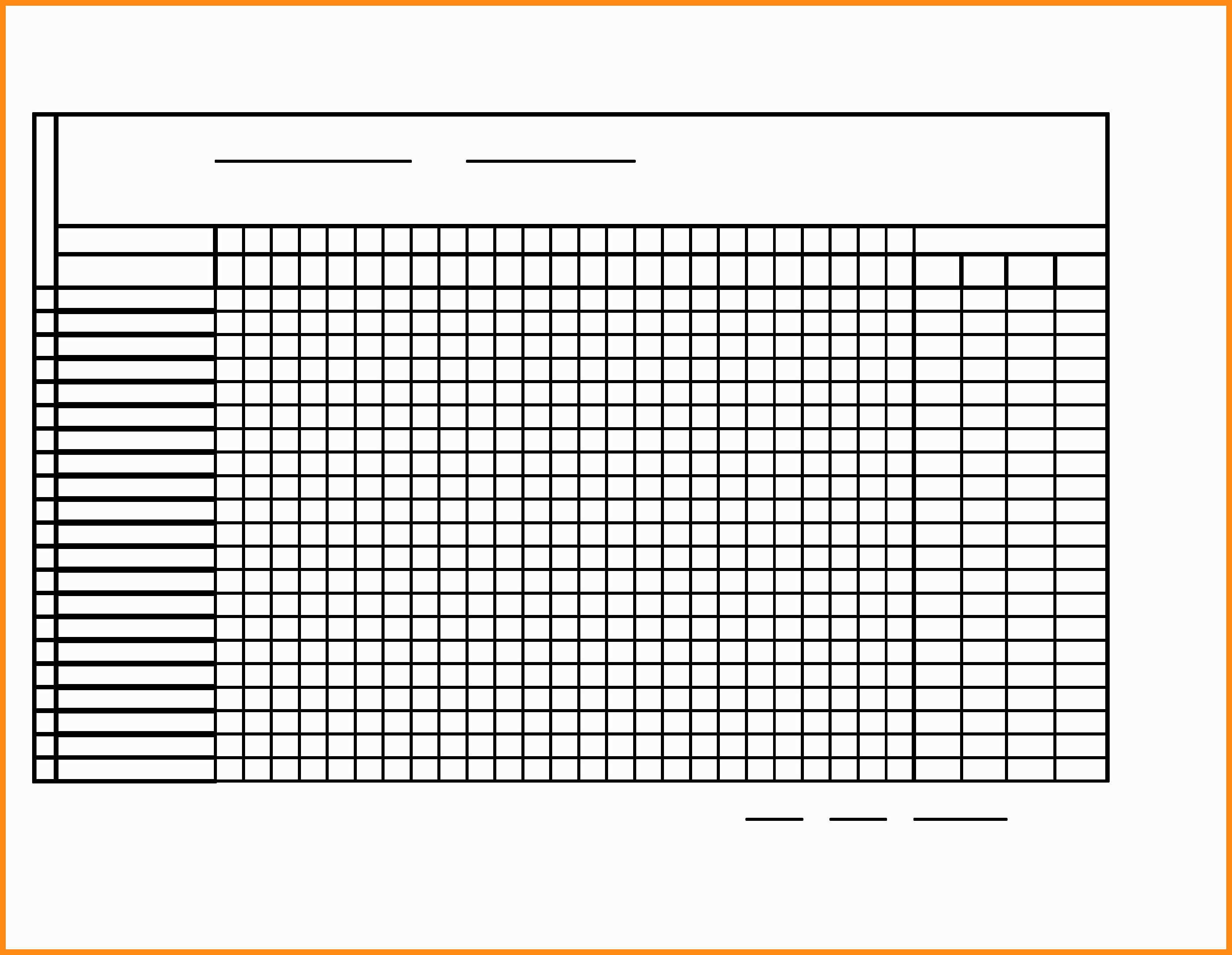 Attendance Chart Printable