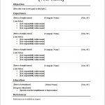 10 Blank Resume Template Pdf Professional List Free Printable 3   Free Printable Blank Resume
