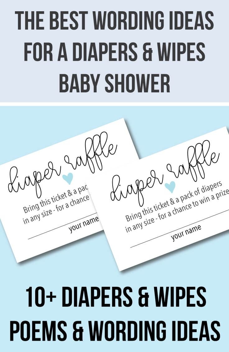 10+ Diaper Raffle Wording Ideas (Diaper Raffle Tickets Too) | Baby - Free Printable Baby Shower Diaper Raffle Tickets