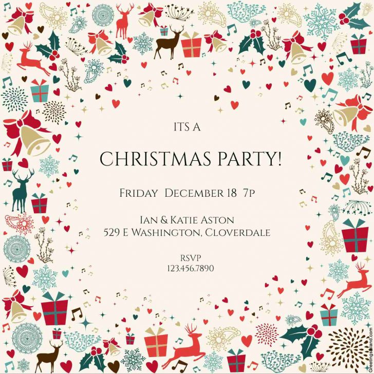 Free Printable Personalized Christmas Invitations