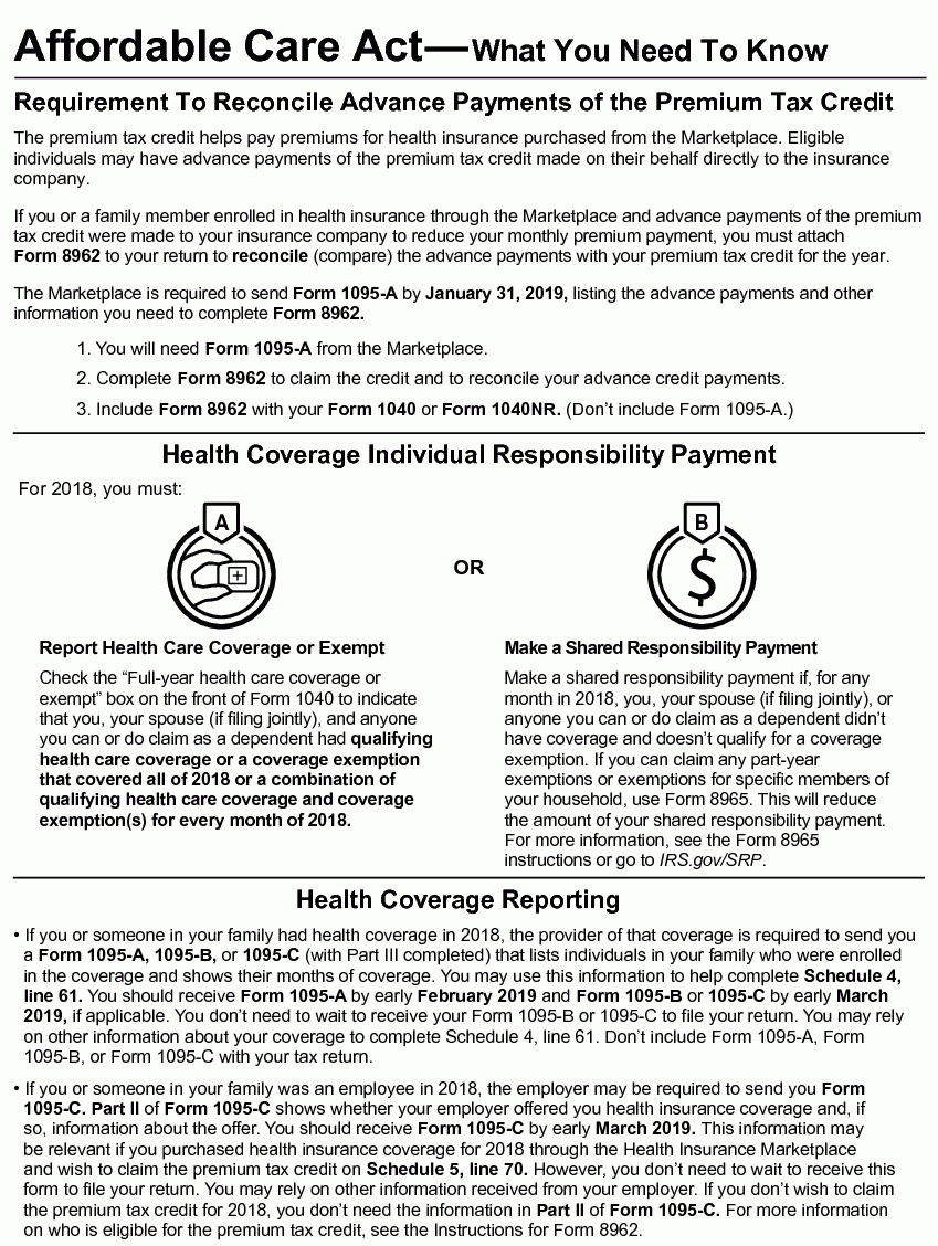 1040 (2018) | Internal Revenue Service - Free Printable Irs 1040 Forms