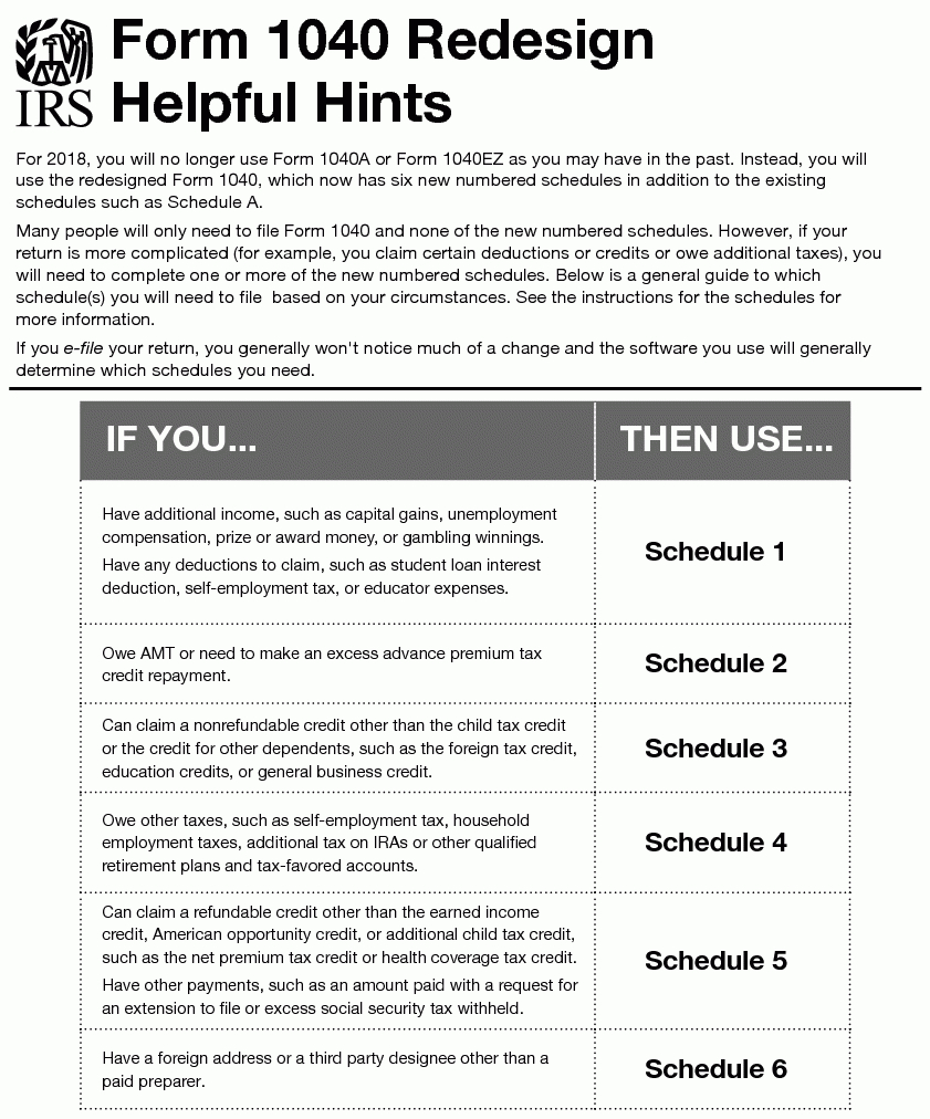 Free Printable Irs 1040 Forms - Free Printable