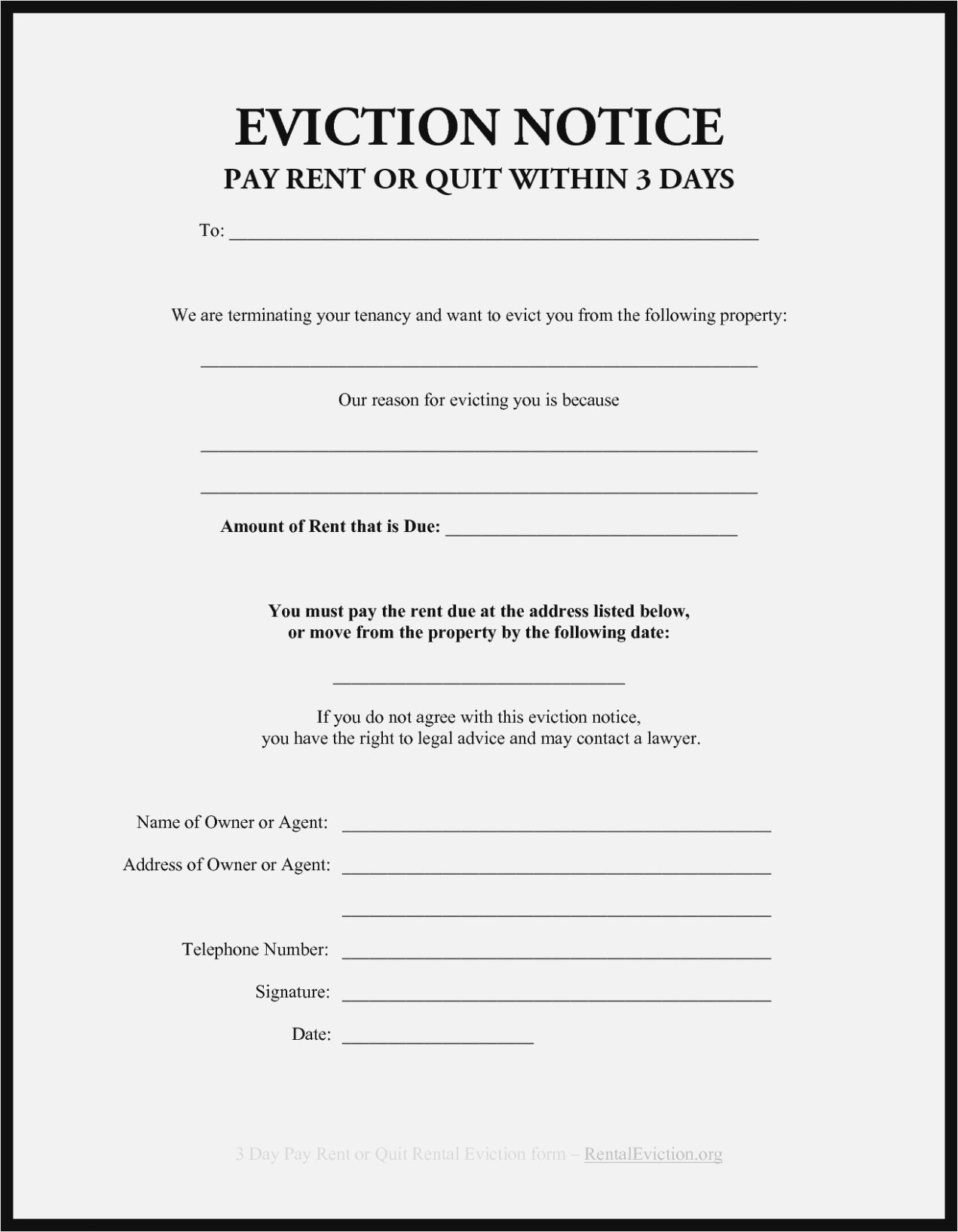 11 Best Images Of Free Ohio Eviction Notice Template 11 Day Blank - Free Printable Eviction Notice Ohio