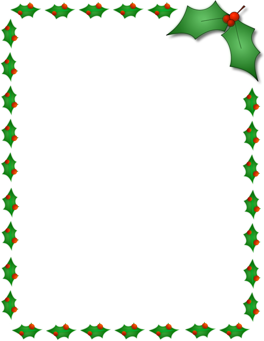 11 Free Christmas Border Designs Images - Holiday Clip Art Borders - Free Printable Christmas Frames And Borders