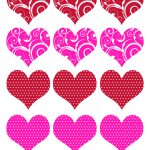 11 Valentine Heart Template Images   Free Printable Valentine Hearts   Free Printable Heart Templates