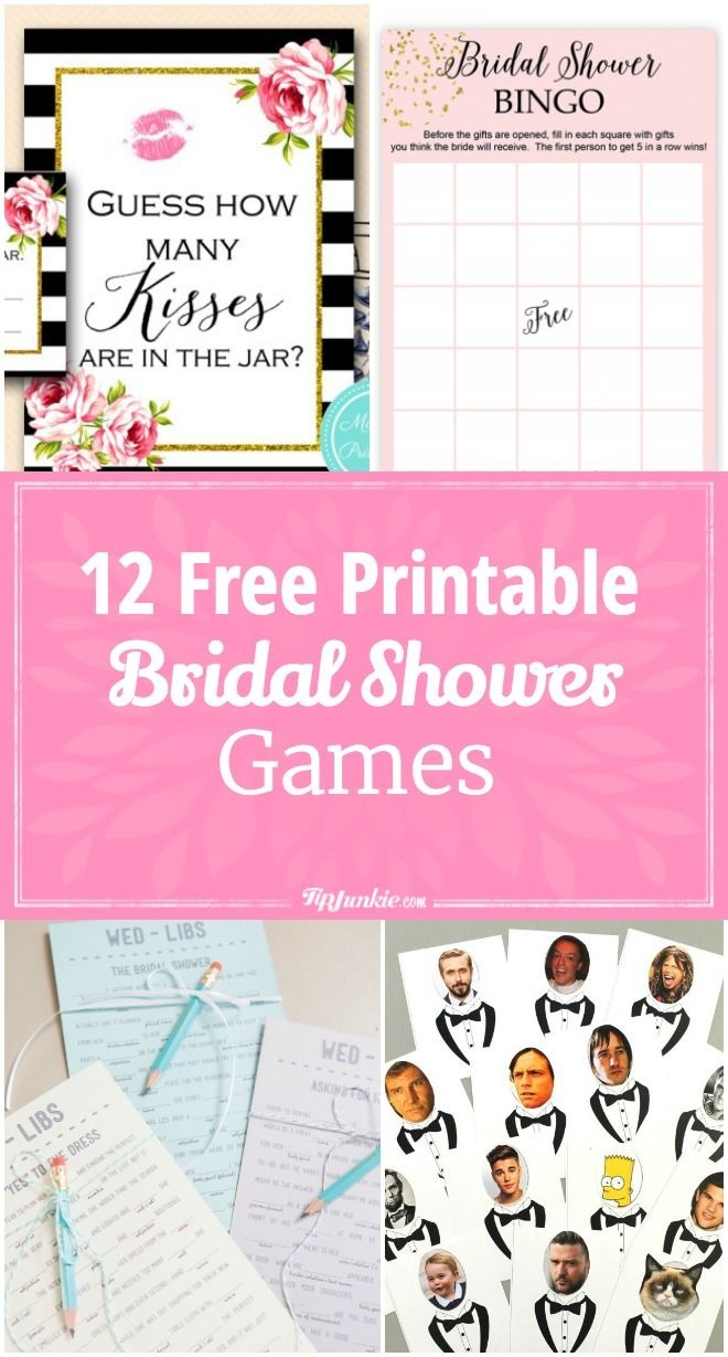 12 Free Printable Bridal Shower Games | Party Time | Free Bridal - Free Bridal Shower Printable Decorations