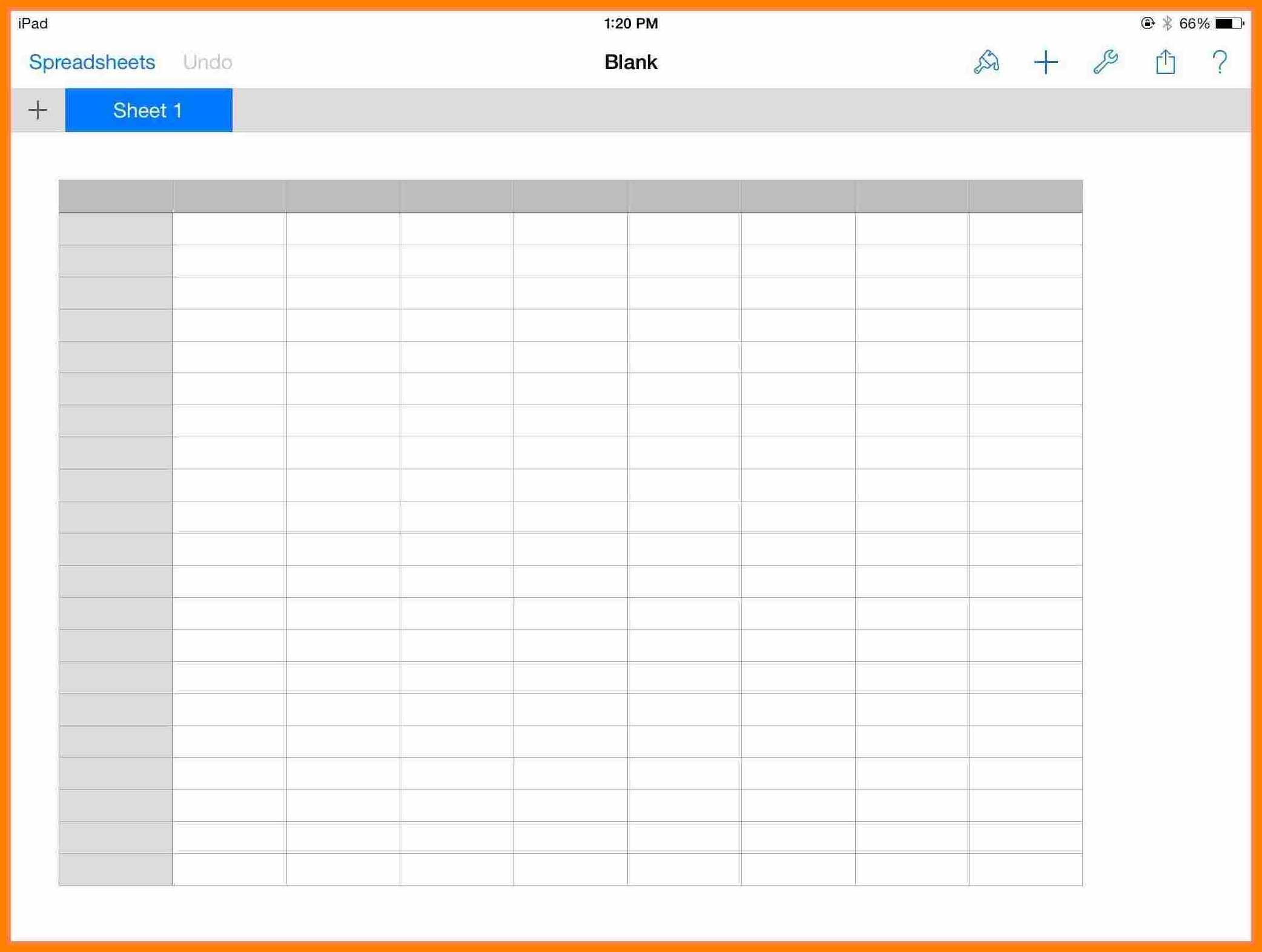 Free Printable Spreadsheet | Free Printable