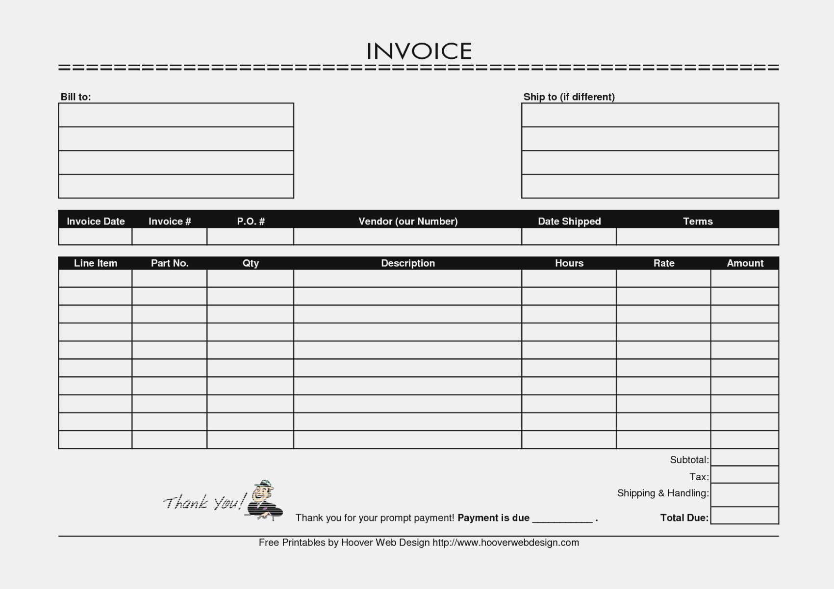 15 Best Images Of Free Printable Business Form Templates Invoice - Free Printable Business Forms