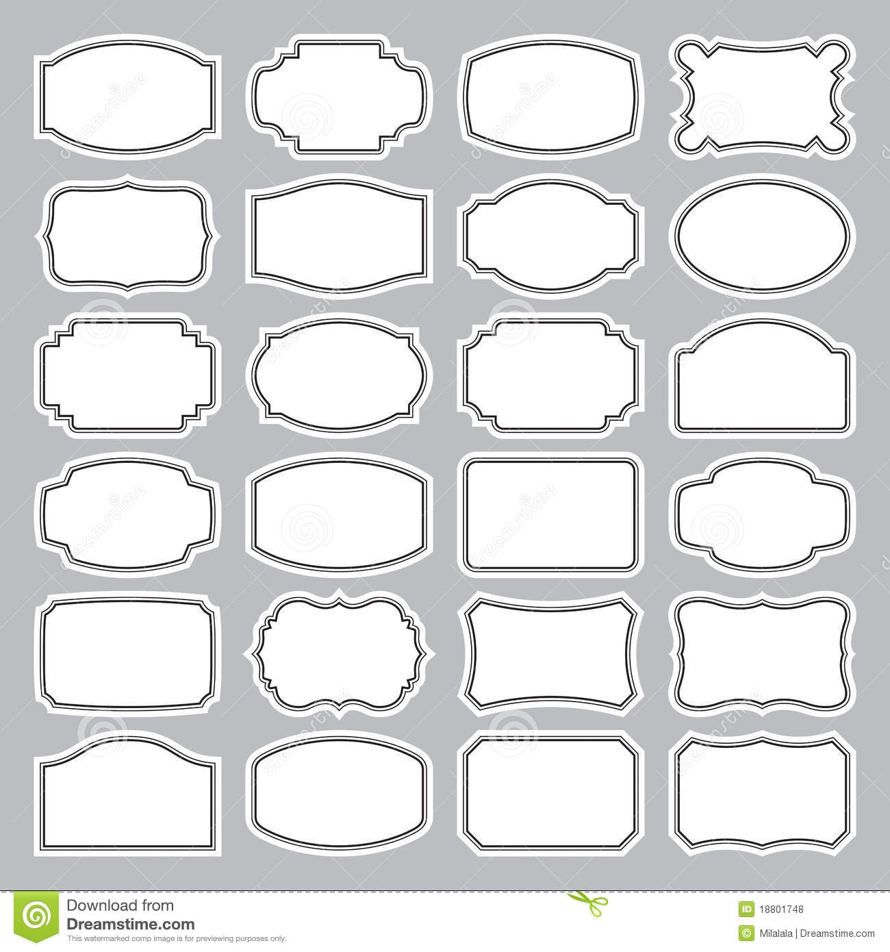 15 Blank Label Vector Images - Free Printable Blank Labels, Blank - Fancy Labels Printable Free