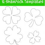 17+ Free Printable Four Leaf Clover & Shamrock Templates   The   Four Leaf Clover Template Printable Free