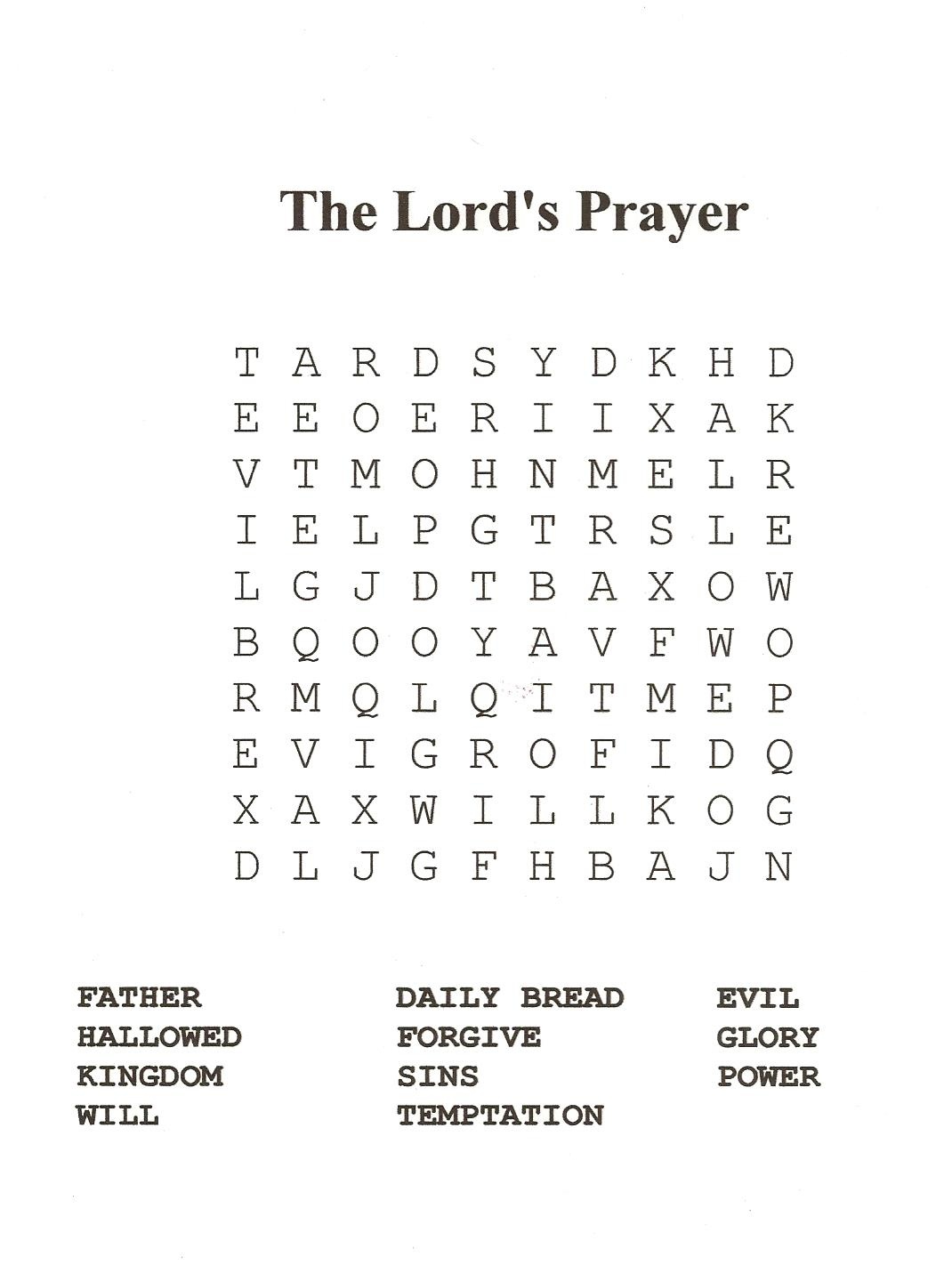 Catholic Mass Word Search - Wordmint - Free Printable Catholic Word