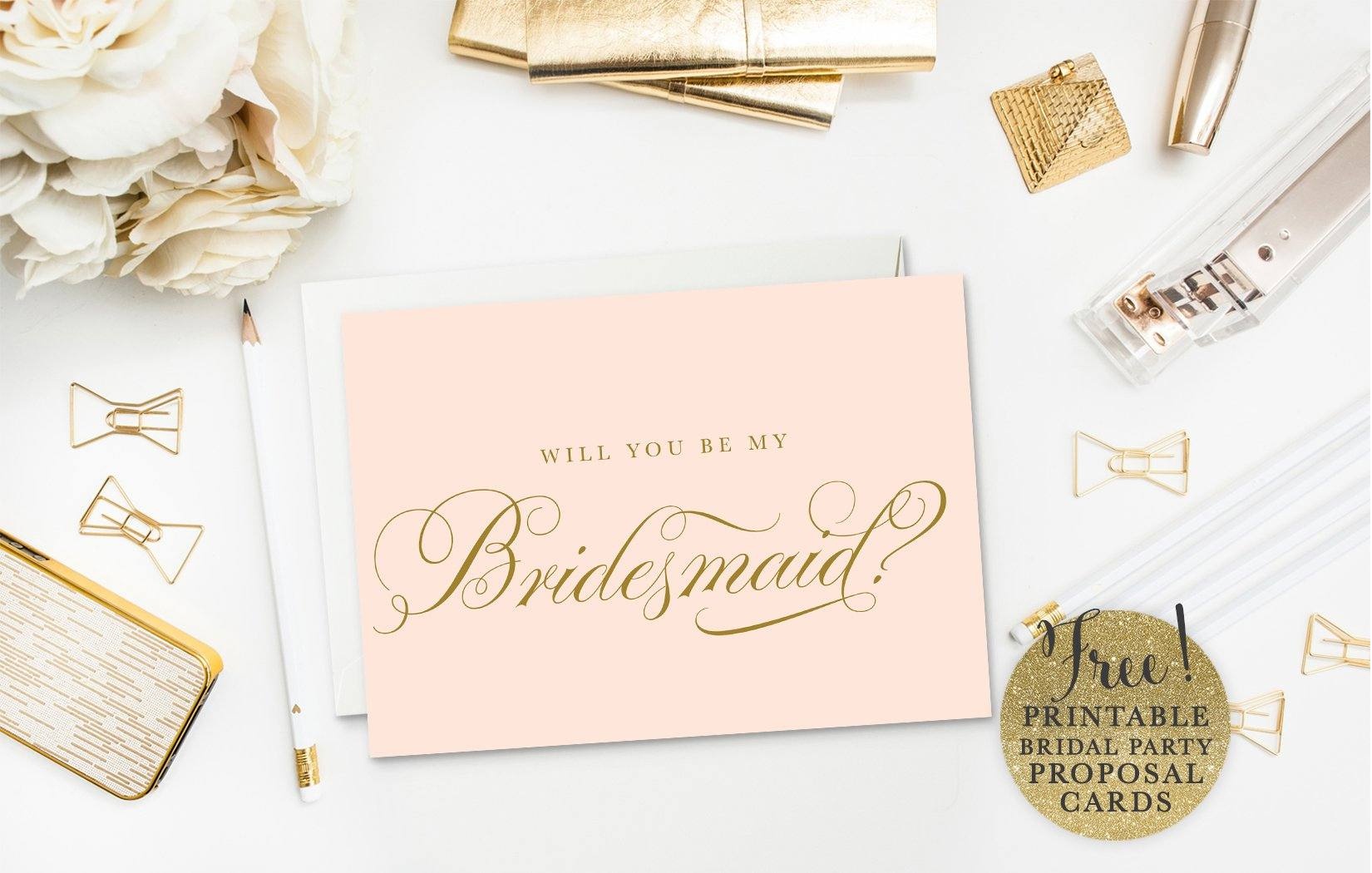 19 Free, Printable Will You Be My Bridesmaid? Cards - Will You Be My Godmother Printable Card Free