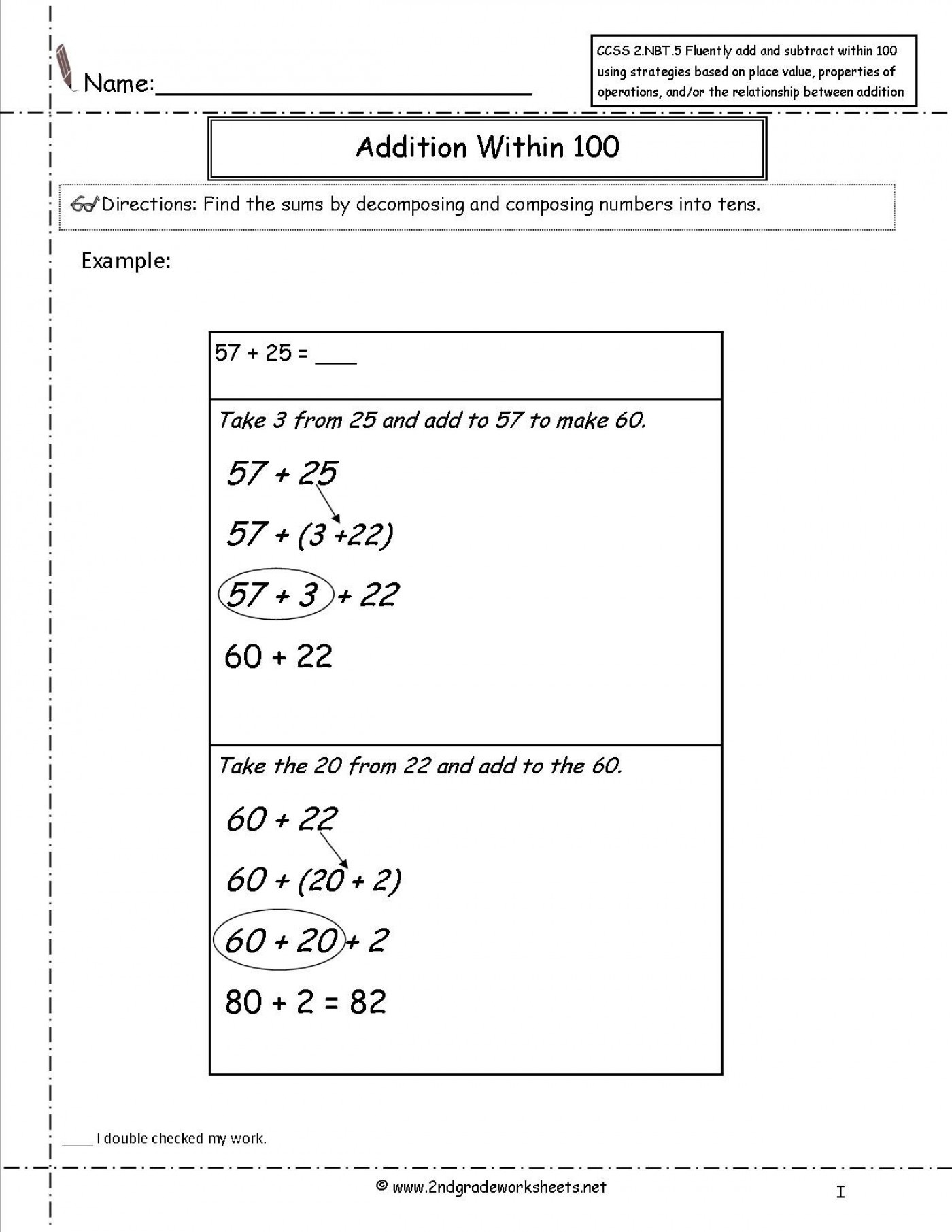 Free Printable Common Core Math Worksheets For Third Grade 12 Best 