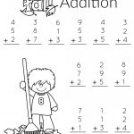 1St Grade Math And Literacy Worksheets With A Freebie!   Planning   Free Printable Fall Math Worksheets