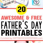 20+ Free Father's Day Printables   Happiness Is Homemade   Free Happy Fathers Day Cards Printable
