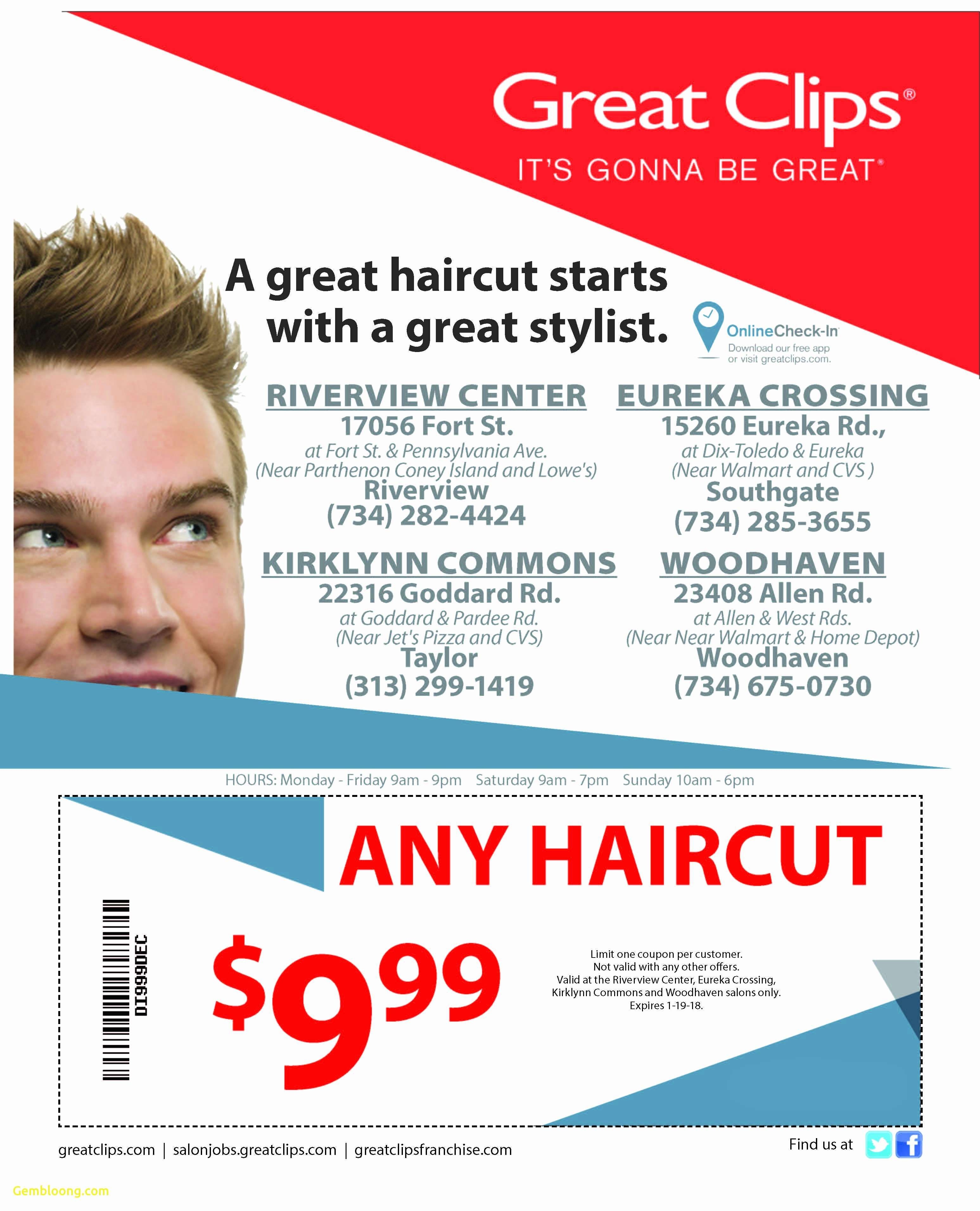 Printable Haircut Coupons Great Clips Coupons 5 OFF 2021 