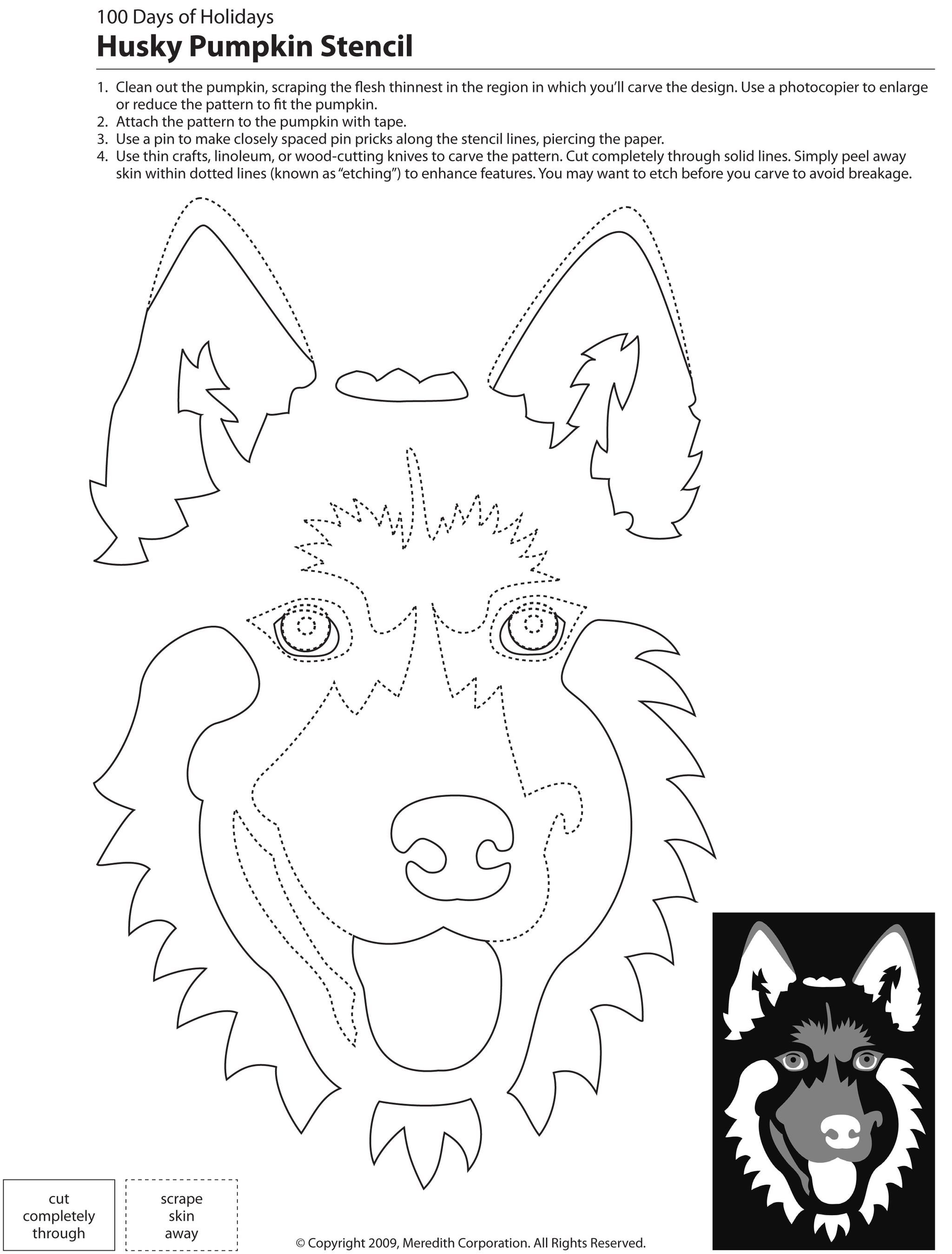 22 Free Pumpkin Carving Dog Stencils (Breed Specific) | Holidays - Free Printable Pumpkin Carving Templates Dog
