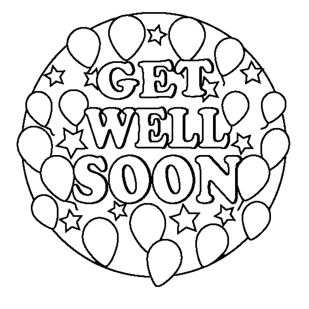 24 Comforting Printable Get Well Cards | Kittybabylove - Free Printable Get Well Cards To Color