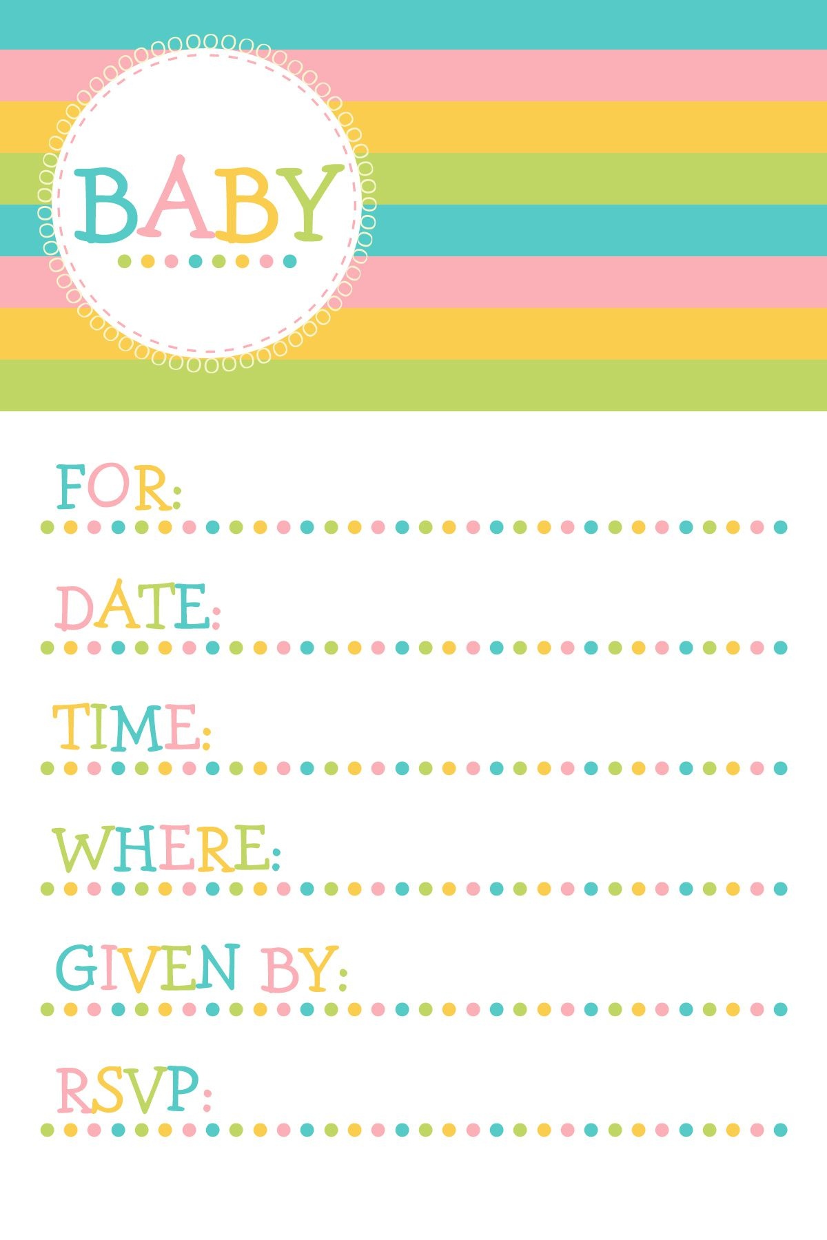 25 Adorable Free Printable Baby Shower Invitations - Free Stork Party Invitations Printable