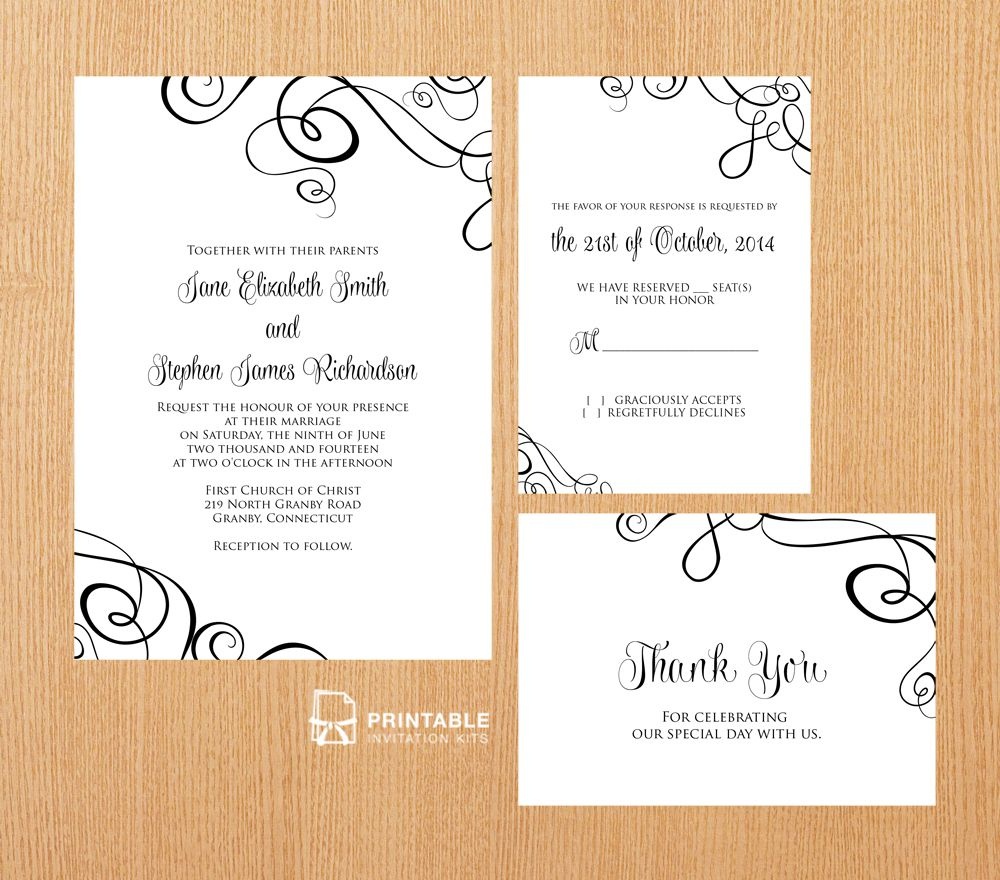 50 Absolutely Stunning Wedding Invitation Templates All For You Free