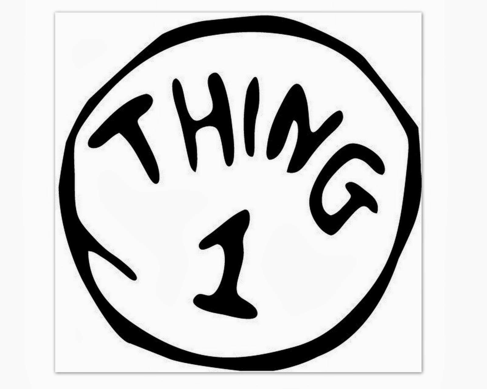 Thing One And Thing Two Printable Template