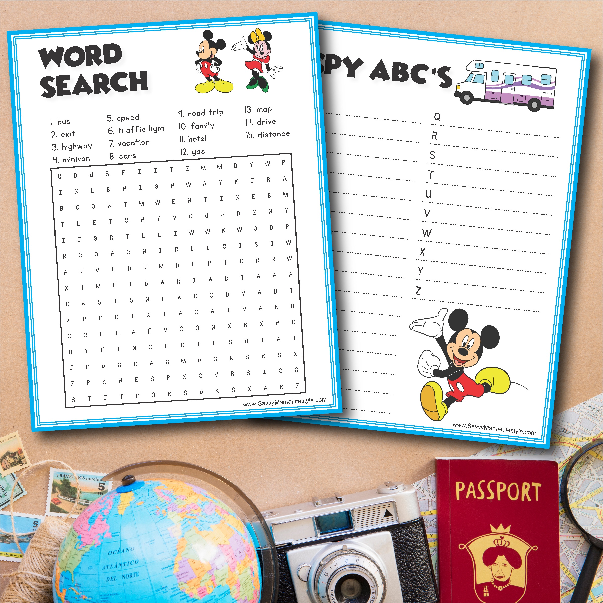 3 Disney Road Trip Games: Free Printable Activities For The Car Ride - Free Printable Car Ride Games