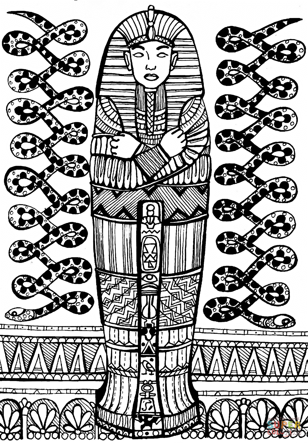 3 Sarcophagus Drawing Printable For Free Download On Ayoqq - Free Printable Sarcophagus