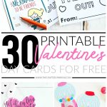 30 Valentines Day Printable Cards   Free Printable School Valentines Cards