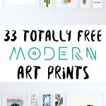 33 Totally Free Modern Art Printables For Your Home | *all Things   Free Printable Artwork