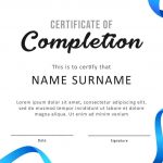 40 Fantastic Certificate Of Completion Templates [Word, Powerpoint]   Free Printable College Degrees