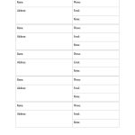 40 Phone & Email Contact List Templates [Word, Excel] ᐅ Template Lab   Free Printable Contact List