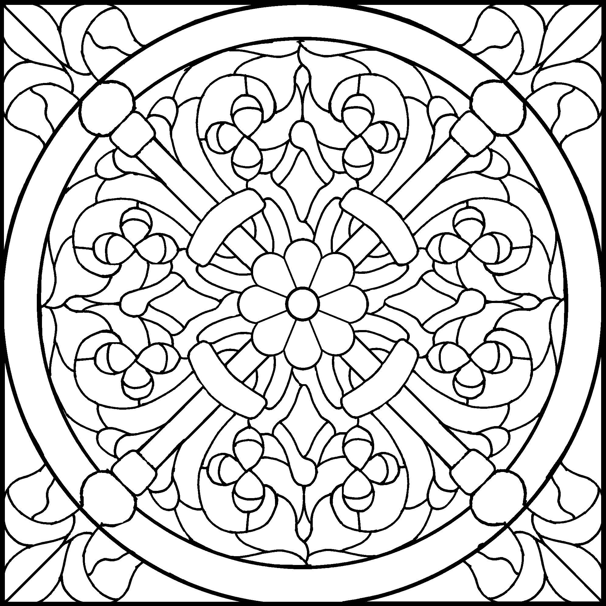 45 Simple Stained Glass Patterns | Guide Patterns - Free Printable Religious Stained Glass Patterns