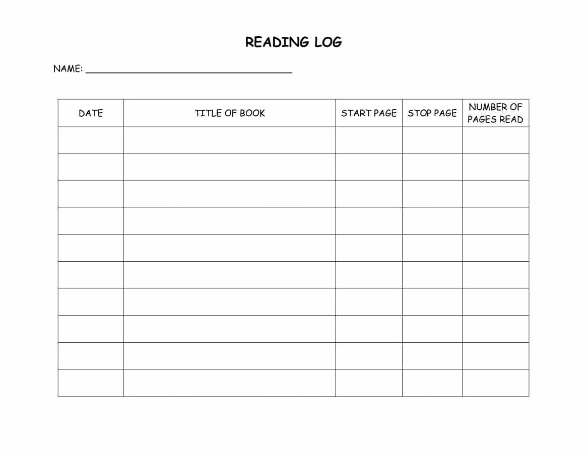 47 Printable Reading Log Templates For Kids, Middle School &amp;amp; Adults - Free Printable Reading Log