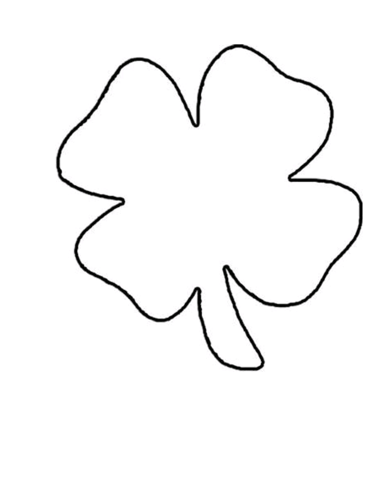 4+Clover+Leaf+Template+Shamrock+Pattern | St. Patricks | Shamrock - Free Printable Shamrock Cutouts