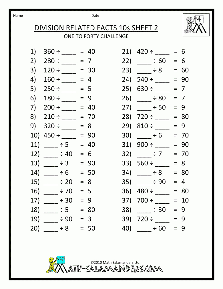 4Th Grade Math Worksheets Printable Free | Anushka Shyam | 4Th Grade - Free Printable Fun Math Worksheets For 4Th Grade