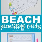 5 Beach Theme Printables Plus Free Prewriting Cards Printable   Stay   Free Printable Beach Pictures
