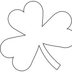 5 Best Images Of Four Leaf Shamrock Template Printable   St   Free Printable Shamrock Cutouts