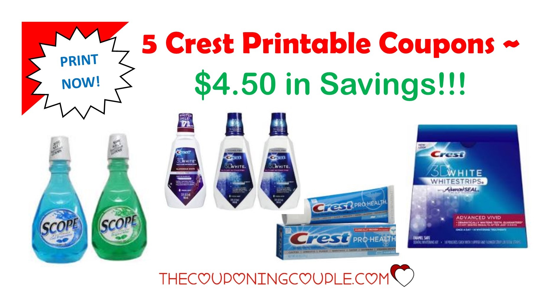 Free Printable Crest Coupons Free Printable