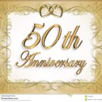 50Th Wedding Anniversary Card Stock Illustration   Illustration Of   Free Printable 50Th Anniversary Cards
