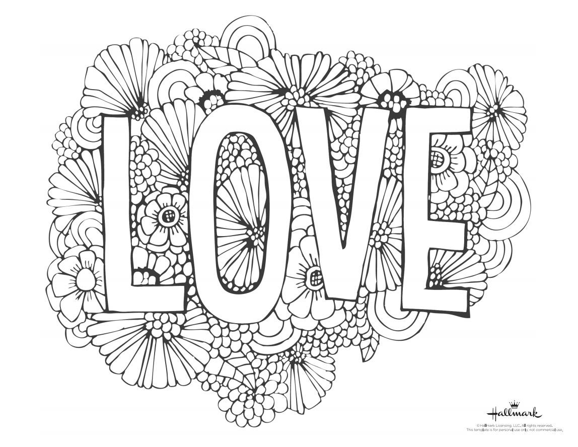 543 Free, Printable Valentine&amp;#039;s Day Coloring Pages - Hallmark Free Printable Fathers Day Cards