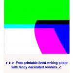 5994383 Free Printable Lined Writing Paper With Fancy Decorated   Writing Borders Free Printable