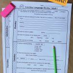 5Th Grade Daily Language Spiral Review   2 Weeks Free   Daily Language Review Grade 5 Free Printable