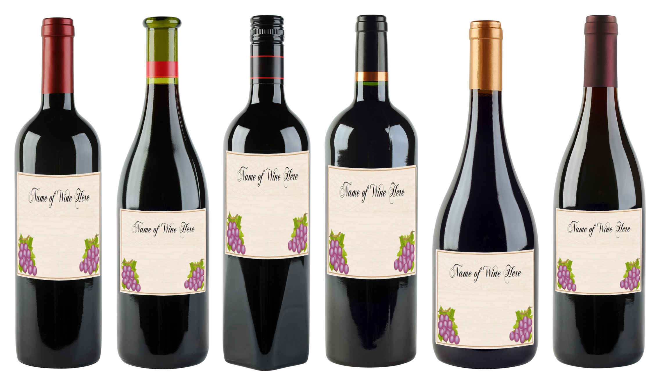 Free Printable Wine Bottle Label Template