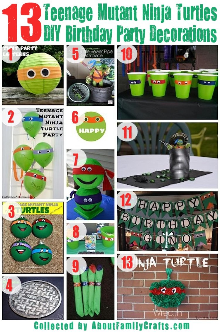 75+ Diy Teenage Mutant Ninja Turtles Birthday Party Ideas – About - Free Printable Ninja Turtle Birthday Banner