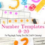 75 Free Printable Numbers Templates 0 20   Perfect For Hands On Math!   Free Printable Number Posters